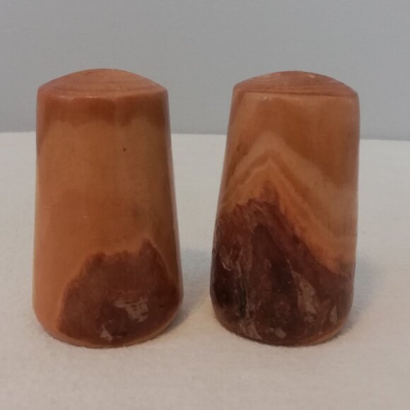 Vintage Rustic Wood Salt & Pepper Shakers Deer & Mouse 3" - Picture 7 of 8